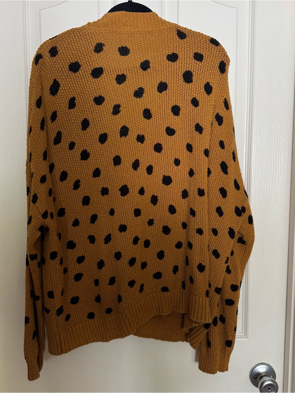 Madewell Hillview Mustard Cardigan Sweater in Painted Spots Button Up XXL - Picture 3 of 5